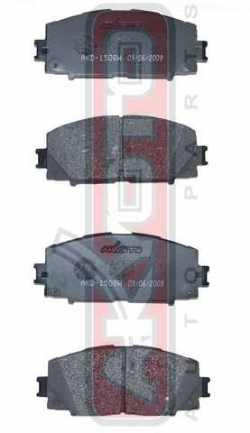 Колодки тормозные дисковые передние <b>ASVA AKD1508</b> - изображение 1