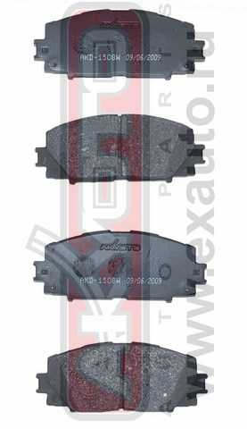 Колодки тормозные дисковые передние <b>ASVA AKD1508</b> - изображение