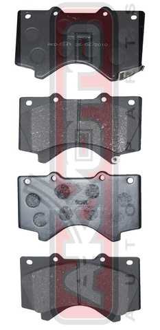 Колодки тормозные дисковые передние <b>ASVA AKD1541</b> - изображение 1