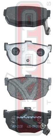Колодки тормозные дисковые задние <b>ASVA AKD2130</b> - изображение 1