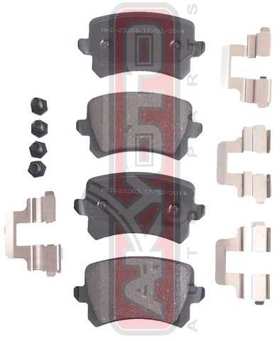 Колодки тормозные дисковые задние <b>ASVA AKD23203</b> - изображение 1