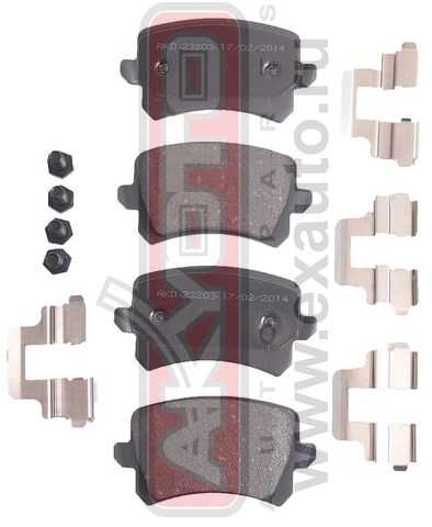 Колодки тормозные дисковые задние <b>ASVA AKD23203</b> - изображение