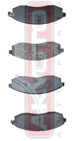 Колодки тормозные дисковые передние <b>ASVA AKD2824</b> - изображение 1