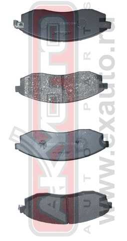 Колодки тормозные дисковые передние <b>ASVA AKD2824</b> - изображение Колодки тормозные дисковые передние <b>ASVA AKD2824</b> - изображение