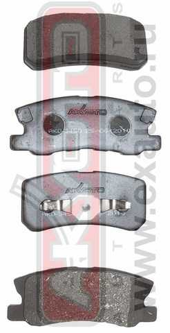 Колодки тормозные дисковые задние <b>ASVA AKD3450</b> - изображение Колодки тормозные дисковые задние <b>ASVA AKD3450</b> - изображение