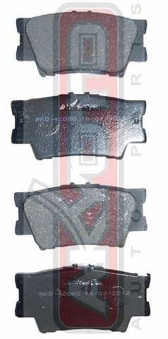 Колодки тормозные дисковые задние <b>ASVA AKD42060</b> - изображение 1