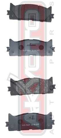 Колодки тормозные дисковые передние <b>ASVA AKD562H</b> - изображение 1