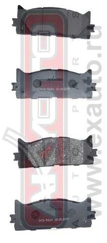 Колодки тормозные дисковые передние <b>ASVA AKD562H</b> - изображение Колодки тормозные дисковые передние <b>ASVA AKD562H</b> - изображение