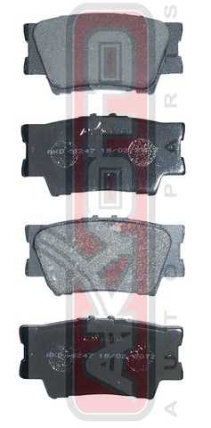 Колодки тормозные дисковые задние <b>ASVA AKD6247</b> - изображение 1