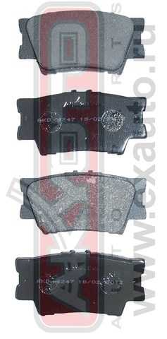 Колодки тормозные дисковые задние <b>ASVA AKD6247</b> - изображение