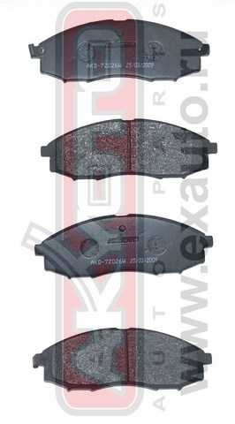 Колодки тормозные дисковые передние <b>ASVA AKD7Z026</b> - изображение