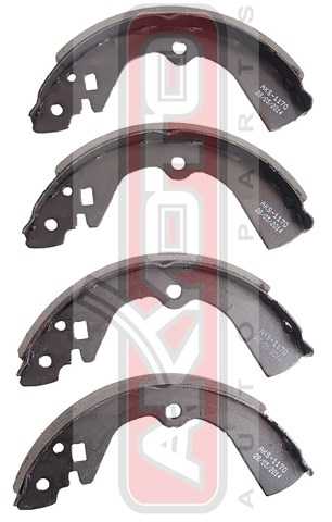 Колодки тормозные барабанные задние <b>ASVA AKS1170</b> - изображение 1