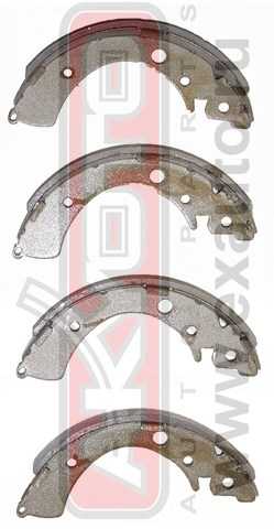 Колодки тормозные барабанные задние <b>ASVA AKS2012</b> - изображение