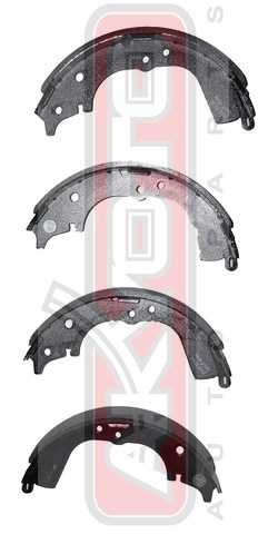 Колодки тормозные барабанные задние <b>ASVA AKS2330</b> - изображение 1