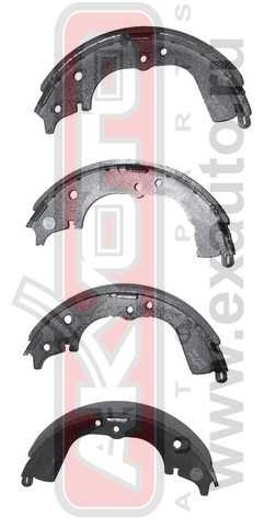 Колодки тормозные барабанные задние <b>ASVA AKS2330</b> - изображение