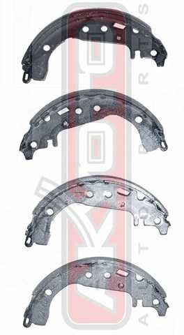 Колодки тормозные барабанные задние <b>ASVA AKS2342</b> - изображение 1