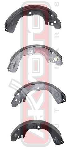 Колодки тормозные барабанные задние <b>ASVA AKS6723</b> - изображение 1