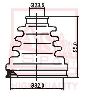 Пыльник шрус комплек 12 <b>ASVA ASBT2120</b> - изображение