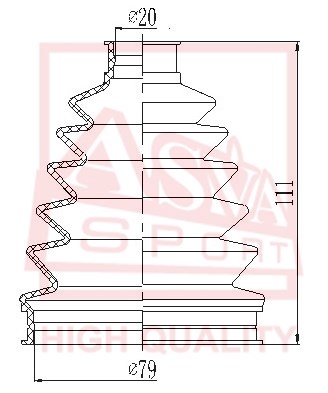 Пыльник шрус OB 12 <b>ASVA ASBTFD2</b> - изображение