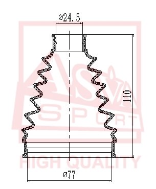 Пыльник шрус OB 12 <b>ASVA ASBTKCD</b> - изображение