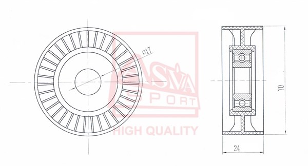 Ролик <b>ASVA TYBP012</b> - изображение