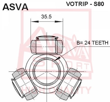 Трипоид 24x35.5 12 <b>ASVA VOTRIPS80</b> - изображение