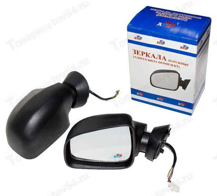 Зеркала заднего вида наружные LADA Largus, Renault Logan электропривод, обогрев (2 шт) <b>АТП R-50/51</b> - изображение