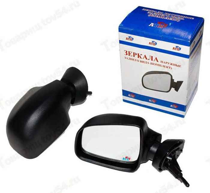 Зеркала заднего вида наружные LADA Largus, Renault Logan механические (2 шт) <b>АТП R-52/53</b> - изображение