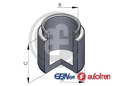 Поршень, тормозной суппорт <b>AUTOFREN SEINSA D025344</b> - изображение