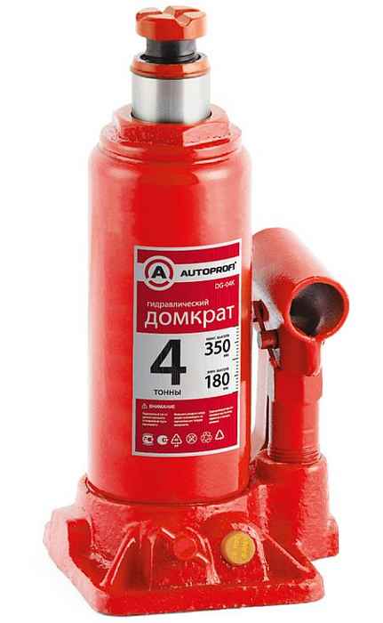 Домкрат гидравлический 4т в кейсе Autoprofi DG-04K (150-350 мм) - изображение 1