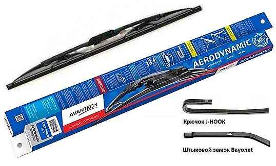 Щетка стеклоочистителя Avantech Aerodynamic 500мм ( 20'' ) <b>AVANTECH A20</b> - изображение