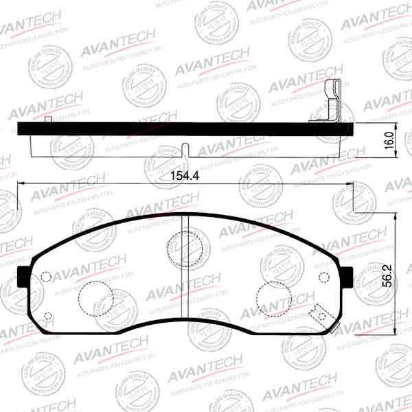 Тормозные колодки Avantech <b>AVANTECH AV071</b> - изображение Тормозные колодки Avantech <b>AVANTECH AV071</b> - изображение