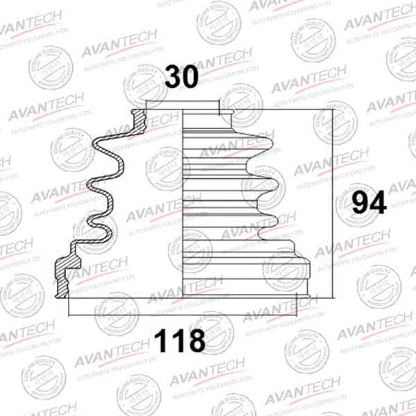 Пыльник привода AVANTECH BD0114 - изображение