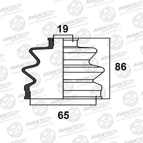 Пыльник привода AVANTECH BD0606 - изображение Пыльник привода AVANTECH BD0606 - изображение