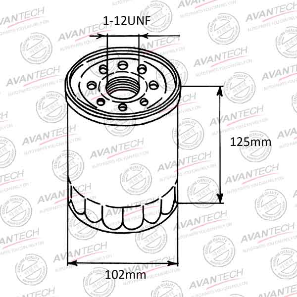 Фильтр масляный AVANTECH OF0510 - изображение 1
