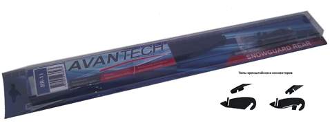 Щетка стеклоочистителя для заднего стекла зимняя 350мм (14) AVANTECH RR-14 - изображение 1