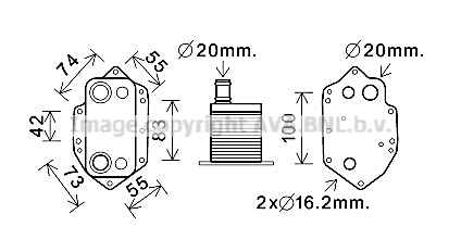 Радиатор BMW 3(E90) 05- масляный <b>AVA QUALITY COOLING BW3554</b> - изображение Радиатор BMW 3(E90) 05- масляный <b>AVA QUALITY COOLING BW3554</b> - изображение