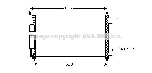 Радиатор кондиционера <b>AVA QUALITY COOLING DN5251D</b> - изображение