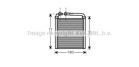 Радиатор печки <b>AVA QUALITY COOLING VNA6256</b> - изображение