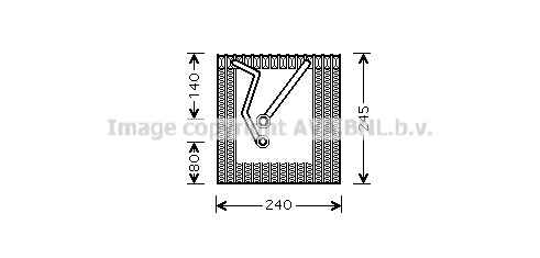 Испаритель, кондиционер <b>AVA QUALITY COOLING VNV241</b> - изображение Испаритель, кондиционер <b>AVA QUALITY COOLING VNV241</b> - изображение