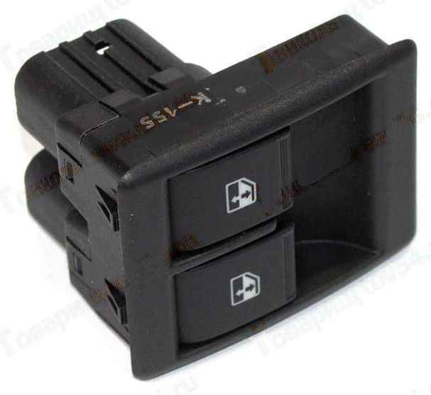 Выключатель стеклоподъемника ВАЗ 2190 Гранта (357.3769) белая подсветка <b>АВАР 357.3769-10</b> - изображение