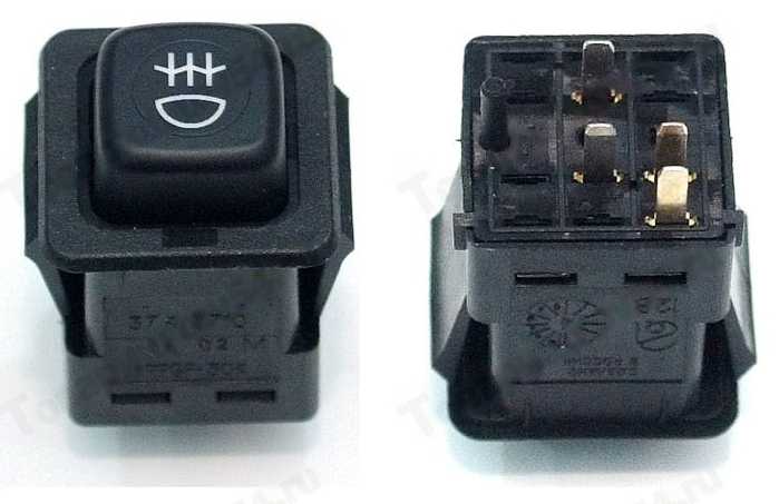 Выключатель противотуманных фонарей ВАЗ 2108 <b>АВАР 375.3710-04.02</b> - изображение