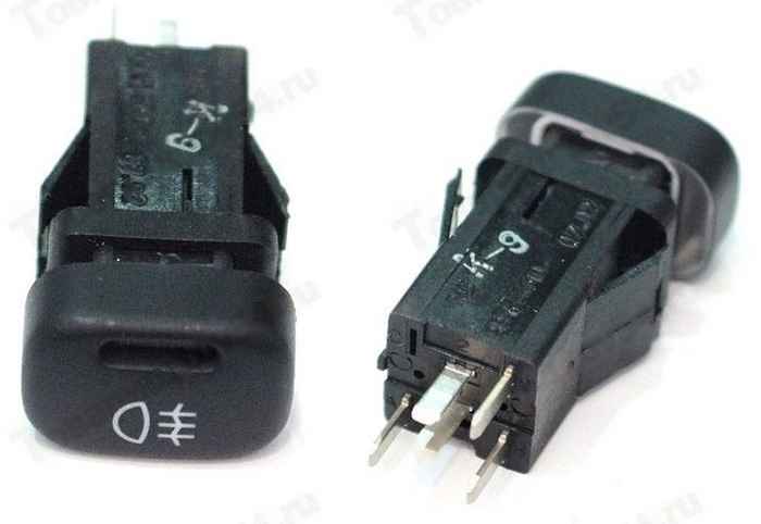 Выключатель противотуманных фонарей задних ВАЗ 2115 <b>АВАР 996.3710-07.02</b> - изображение