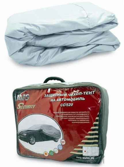 Защитный чехол-тент на автомобиль AVS СС-520 'M' 432х165х119см (водонепроницаемый) - изображение Защитный чехол-тент на автомобиль AVS СС-520 'M' 432х165х119см (водонепроницаемый) - изображение
