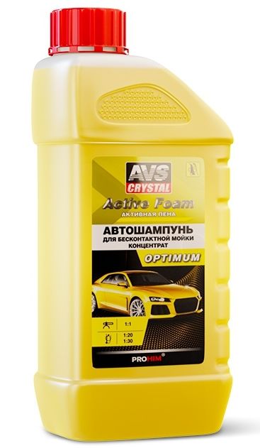 Автошампунь для бесконтактной мойки 1:1 Active Foam (1л) AVS PF-10 OPTIMUM - изображение