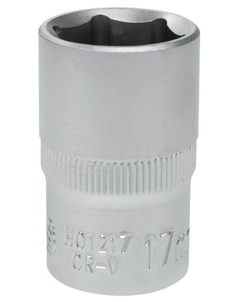 Головка 17мм 1/2" 6 гран. короткая AVS H01217  - изображение