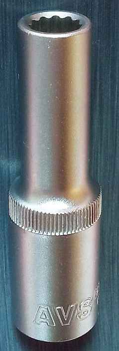 Головка 14мм 1/2" 12 гран. длинная AVS H31214  - изображение