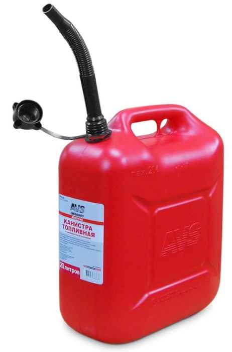 Канистра топливная 20л пластиковая красная AVS TPK-20 - изображение 1