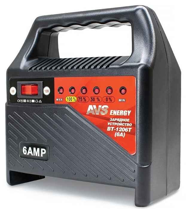Зарядное устройство для аккумулятора AVS BT-1206T (6A) 6/12V - изображение 2