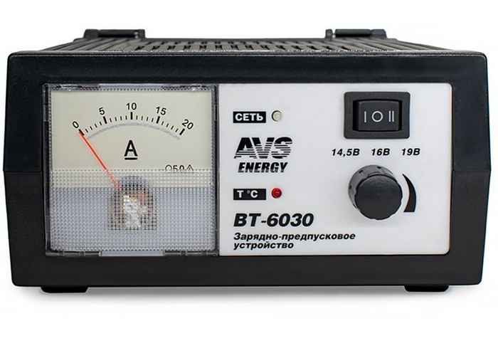 Зарядное устройство для аккумулятора AVS BT-6030 (20A) 12V - изображение 1